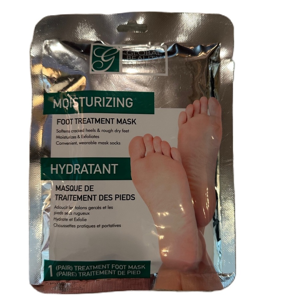 Global Beauty Care Moisturizing Foot Mask Treatment 1 Pair - Picture 1 of 2